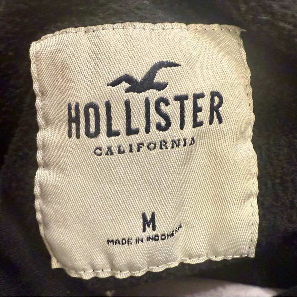 Hollister Black Hoodie with Rose Embroidery - Picture 6 of 6